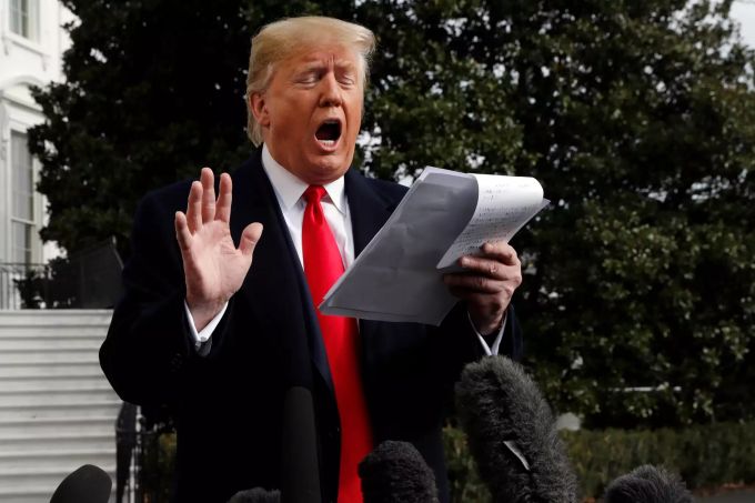 Bloomberg müsste bei einer Nomination gegen Amtsinhaber Donald Trump antreten. Trumps Filzstift-Notizen