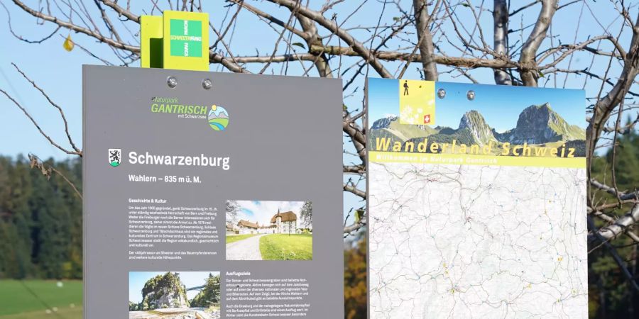 Wanderweg in Schwarzenburg.