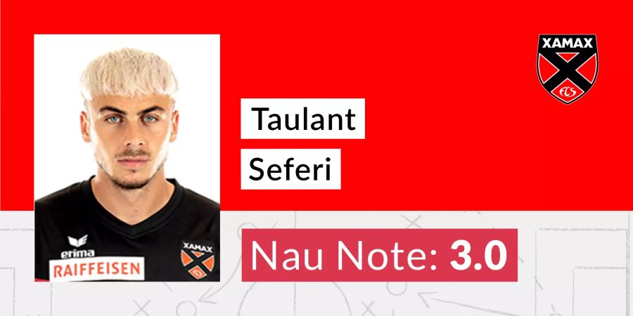 Taulant Seferi, Xamax, Note 3.0