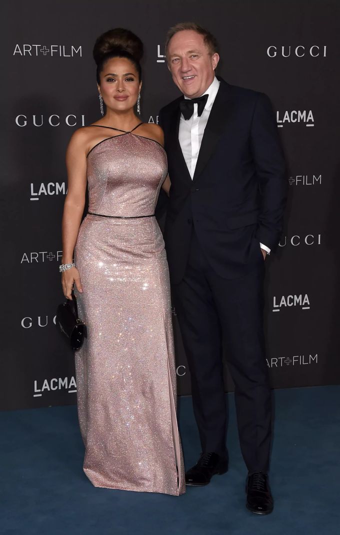 Salma Hayek und ihr Ehemann François-Henri Pinault im November auf einer Kunst- und Film-Gala. Pinault Hayek