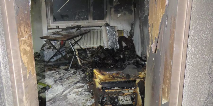 Brand verwüstet Wohnung