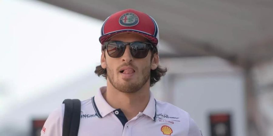 Fährt auch 2020 weiter für Alfa Romeo in der Formmel 1: Antonio Giovinazzi. Foto: Sebastian Gollnow/dpa