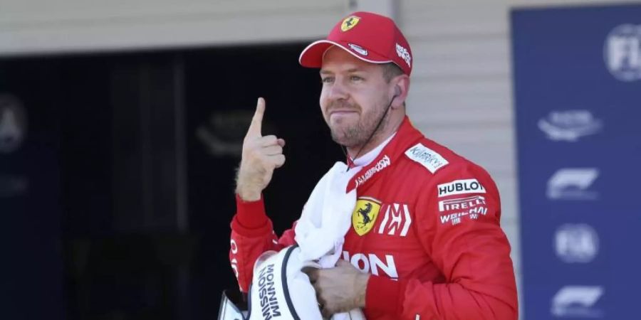 Hat ein gutes Näschchen: Ferrari-Pilot Sebastian Vettel. Foto: Toru Takahashi/AP/dpa