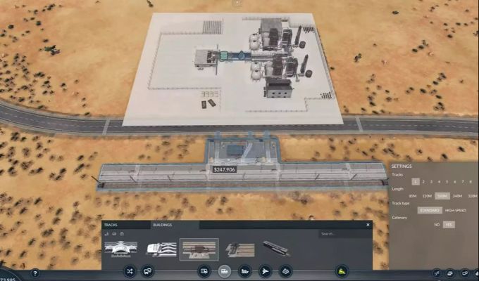 Der Karteneditor von «Transport Fever 2». Transport Fever 2