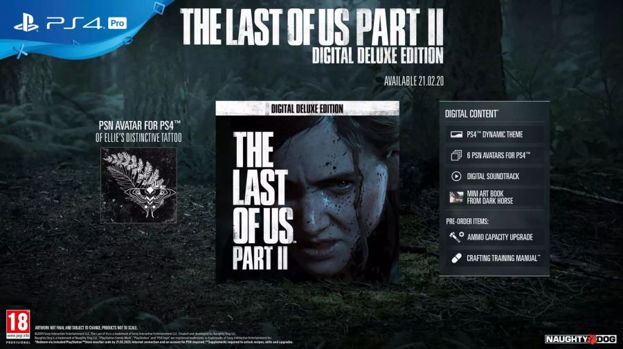 Die Digital Deluxe Edition von The Last of Us Part II.