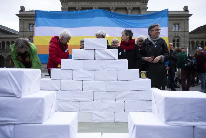 So sah es aus, als die Gletscher-Initiative 2019 eingereicht wurde. Gletscher-Initiative