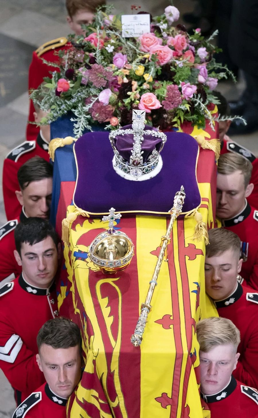 Der Eichensarg von Queen Elizabeth.