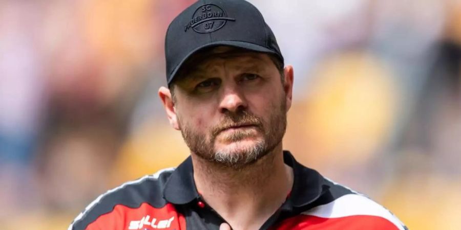 Führte den SC Paderborn von der dritten Liga in die Bundesliga: Trainer Steffen Baumgart. Foto: Robert Michael