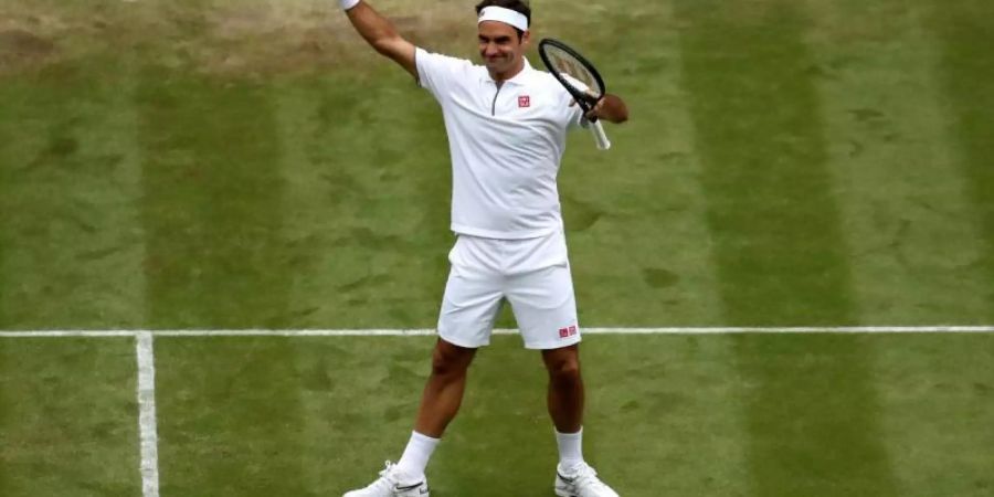 Roger Federer tritt im Wimbledon-Halbfinale zum 40. mal gegen Rafael Nadal an. Foto: Bradley Collyer/PA Wire