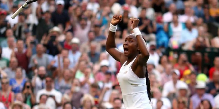 Cori Gauff erreichte das Wimbledon-Achtelfinale. Foto: Steven Paston/PA Wire