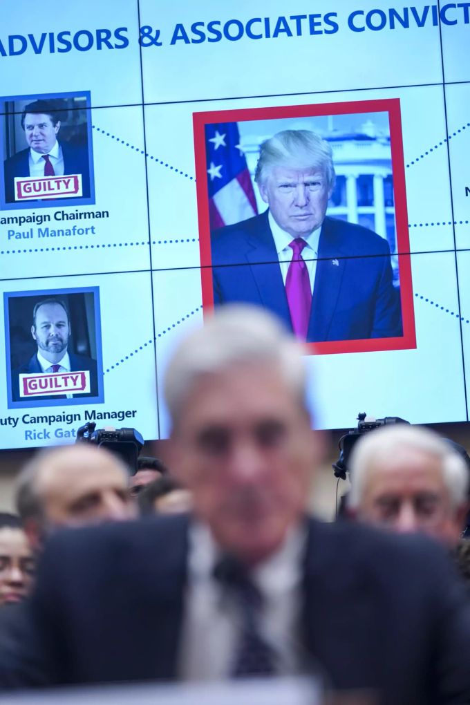 Sonderermittler Robert Mueller bei der Anhörung. Robert Mueller