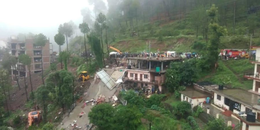 Erdrutsch im nordindischen Bundesstaat Himachal Pradesh