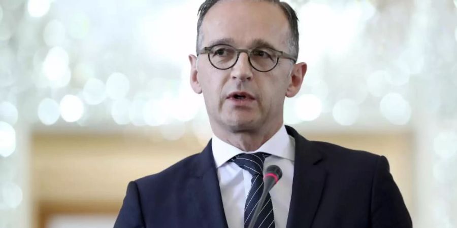 Heiko Maas in Teheran: «Die Lage in der Region, in der wir uns hier befinden, ist hochbrisant und sie ist ausserordentlich ernst.» Foto: Ebrahim Noroozi/AP