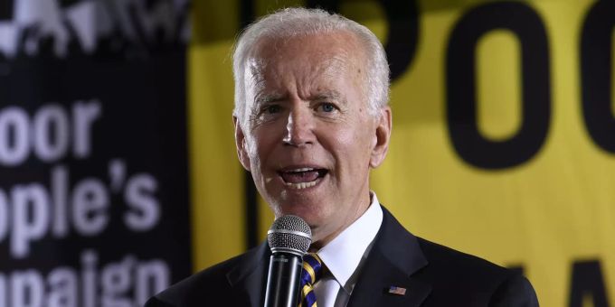 Joe Biden der ehemalige Vizepräsident. demokratische Partei
