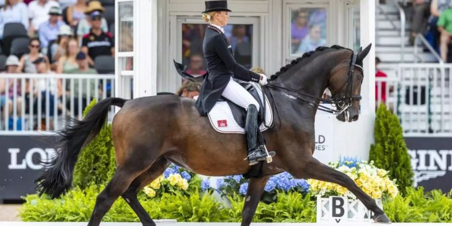 Jessica von Bredow-Werndl hat die die Grand Prix Kür in München gewonnen. Foto: Stefan Lafrentz