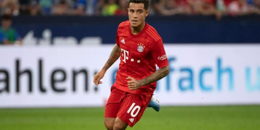 Bayerns Philippe Coutinho absolvierte gegen Schalke 04 sein erstes Bundesligaspiel. Foto: Federico Gambarini