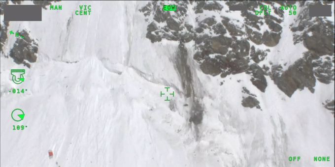 Dieses Bild zeigt die Absturzstelle am Schreckhorn. Schreckhorn Absturzstelle