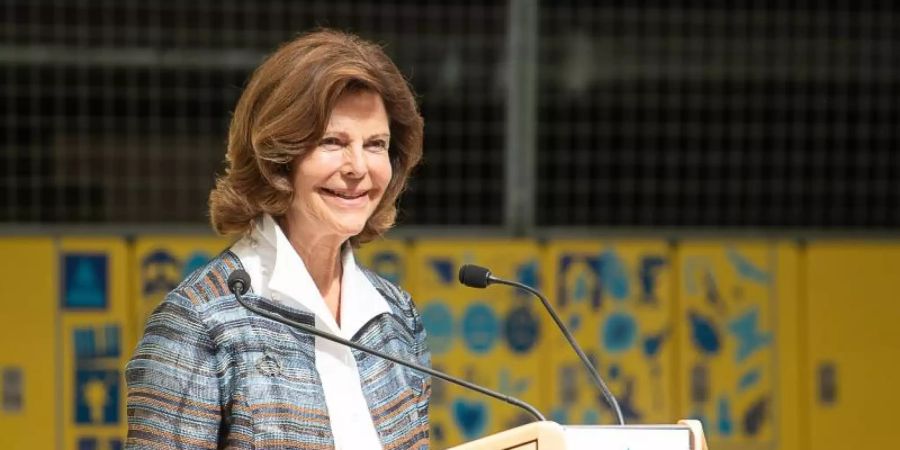 Königin Silvia von Schweden zu Besuch in Konstanz am Bodensee. Foto: Sebastian Gollnow