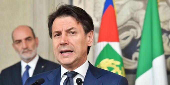 Im Abgeordnetenhaus erhielt Giuseppe Conte 56 Prozent der Stimmen. Giuseppe Conte