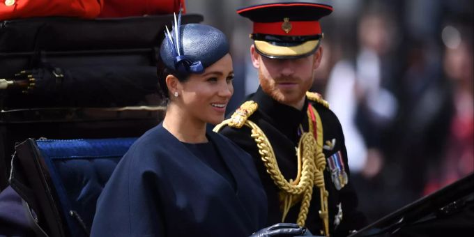 Meghan Markle und Prinz Harry im Jahr 2019. Meghan Markle
