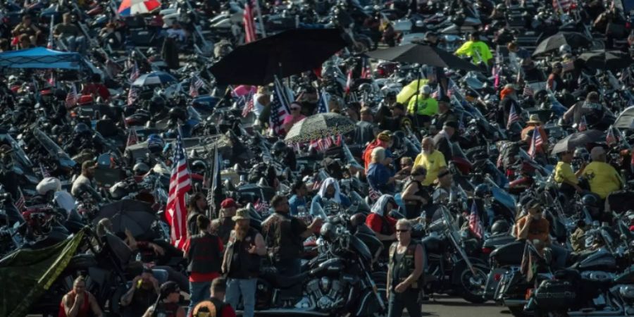 Biker-Parade durch Washington