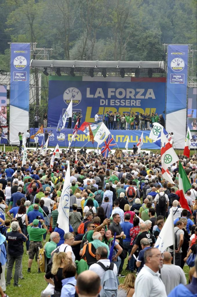 Salvini's party rally in Pontida