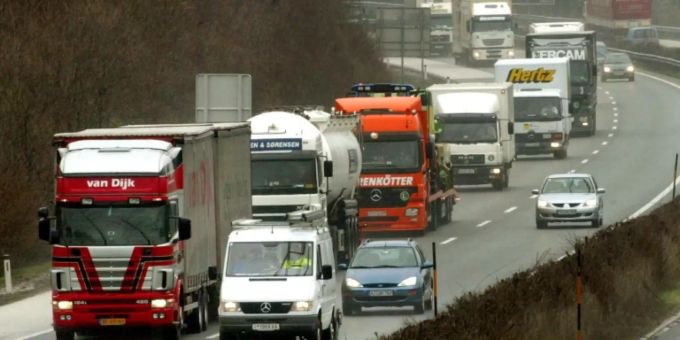 Der Transitverkehr hat sich während der Corona-Pandemie verringert. Transitverkehr