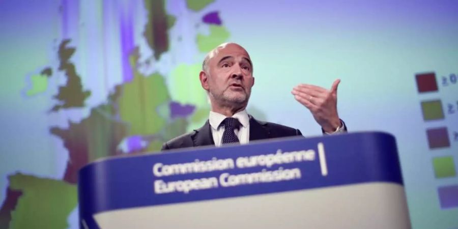 «Sämtliche EU-Staaten werden 2019 und 2020 wachsen», sagte EU-Wirtschaftskommissar Pierre Moscovici. Foto: Francisco Seco/AP/dpa