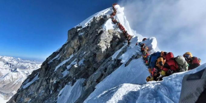 Stau am Mount Everest Stau am Mount Everest