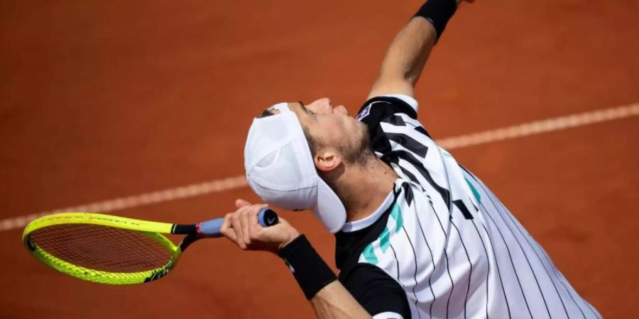 Jan-Lennard Struff hat sein Auftaktmatch bei den French Open gewonnen. Foto: Sven Hoppe