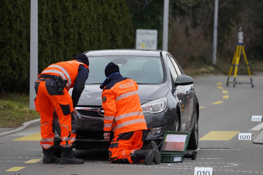 Der Verkehrsunfall ereignete sich am Montagnachmittag.