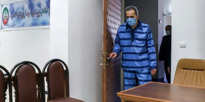 Jamshid Sharmahd Anfang Februar vor Gericht im Iran. (Archivbild) iran