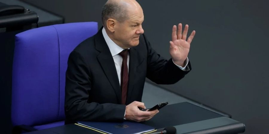 Scholz im Plenum des Bundestags