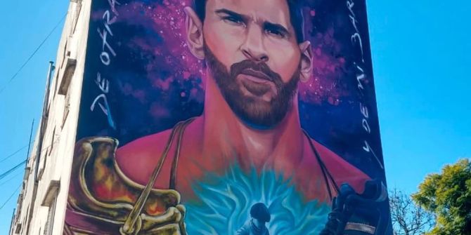 Lionel Messi Wandbild