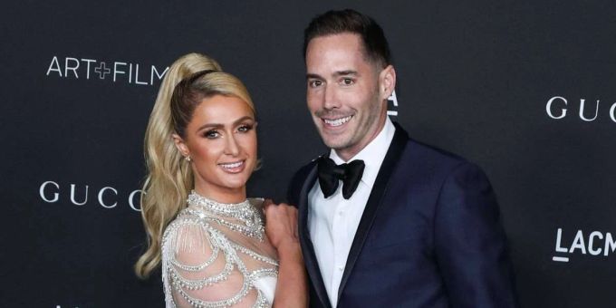 Stolze Eltern: Paris Hilton und Ehemann Carter Reum. paris hilton