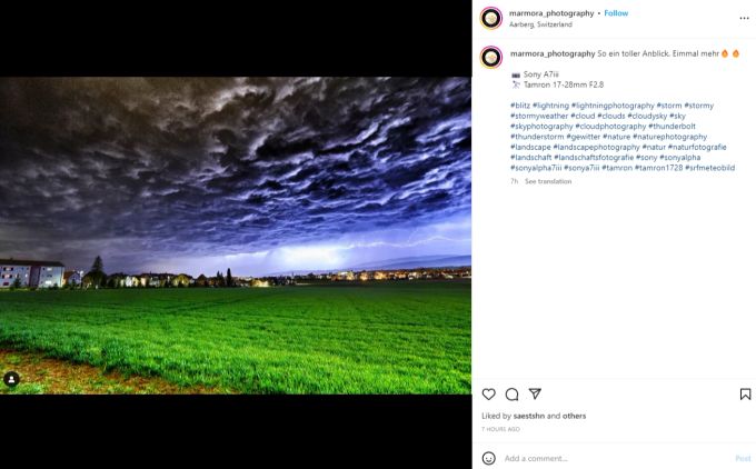 Sturmnacht Unwetter Schweiz