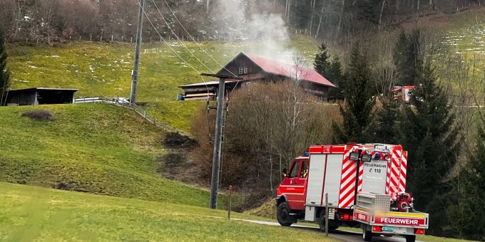 Bühler: Brand in Werkstatt Bühler: Brand in Werkstatt