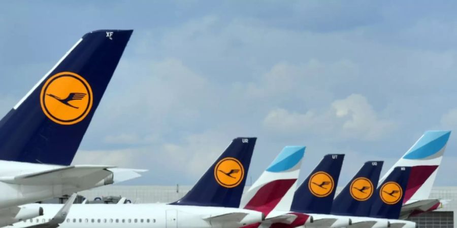 Flugzeuge von Lufthansa und Eurowings