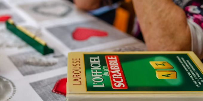 Ein Französsiches Scrabble franz