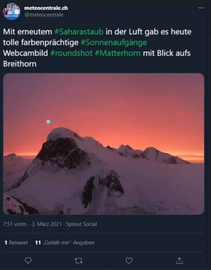 Der Saharastaub dürfte Experten zufolge nicht weiter schädlich für die Menschen sein. saharastaub