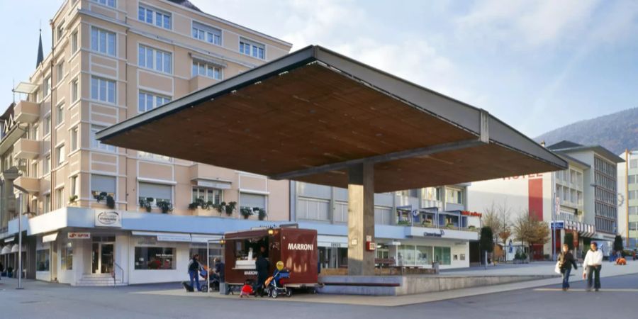 Das Zentrum von Grenchen mit dem Marktplatz.