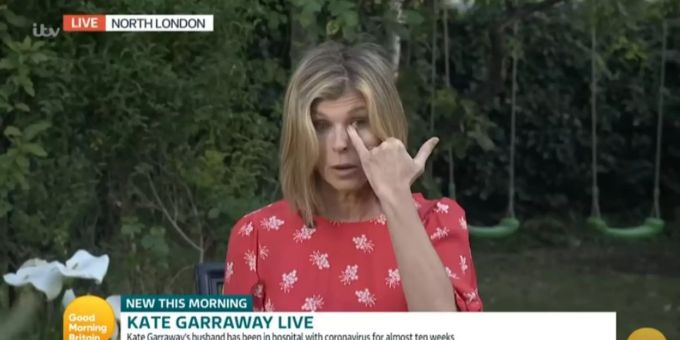 Kate Garraway kämpft mit den Tränen während eines ITV-Interviews über ihren kranken Ehemann. coronavirus