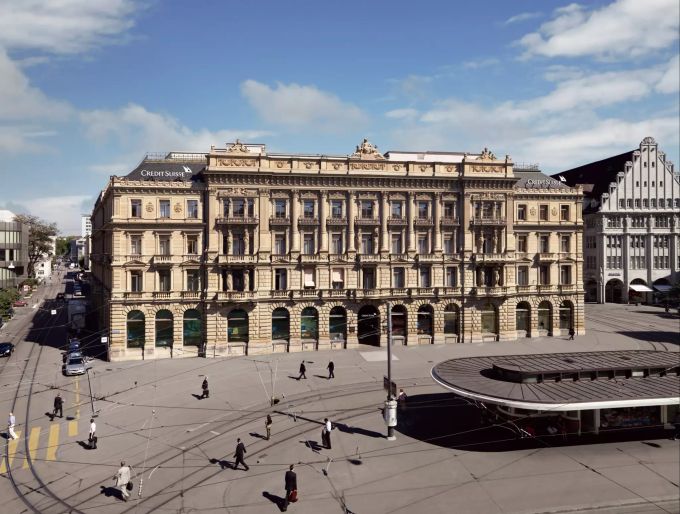 Der Paradeplatz in Zürich. Credit Suisse Group