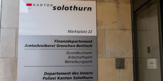 Kanton Solothurn, Finanzdepartement, Amtsschreiberei Grenchen-Bettlach, Polizei Kanton Solothurn in Grenchen. kanton solothurn