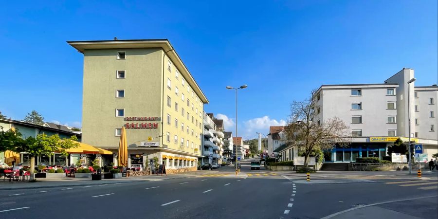 Das Stadtzentrum Schlieren im Kanton Zürich.