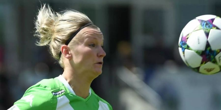 Will nichts von einer Wachablösung im deutschen Frauenfussball wissen: Wolfsburgs Alexandra Popp. Foto: picture alliance / dpa