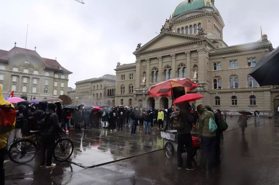 1. Mai Demonstration Bern