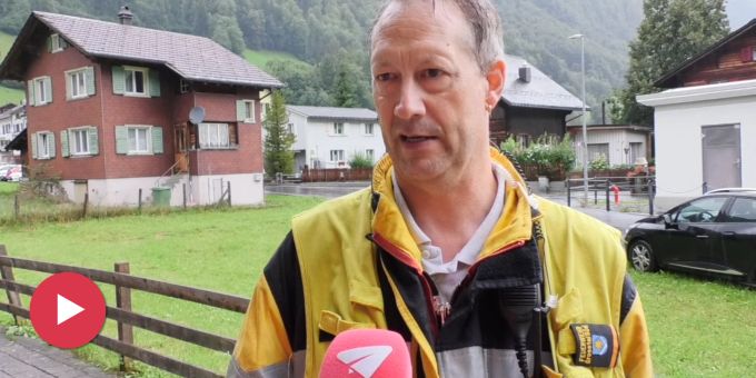 Schon wieder! - Unwetter in Luchsingen GL sorgt für Überschwemmungen