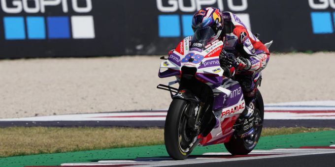Jorge Martin im Einsatz in der MotoGP in Misano. MotoGP