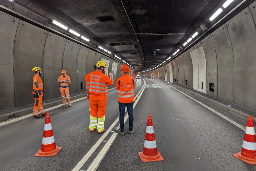 Die Arbeiten sollen noch bis am Freitag andauern.